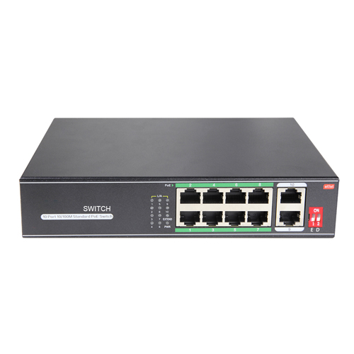 Ethernet 10 Ports Poe Media Converter Series with SFP Slot Ethernet Switch